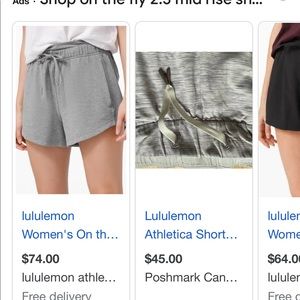 On the fly lululemon size 12 2.5 Mid rise